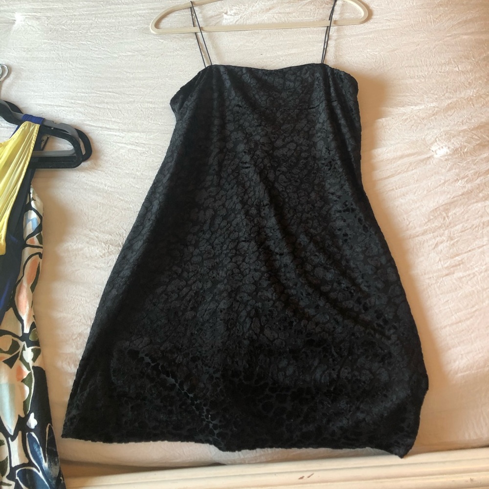Black mini dress
